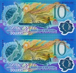 New Zealand, 10 Dollar, CS-0190b