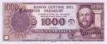 Paraguay, 1,000 Guarani, P-0214b