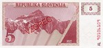 Slovenia, 5 Tolarjev, P-0003s1