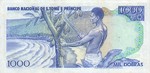 São Tomé and Príncipe (Saint Thomas and Prince), 1,000 Dobra, P-0059