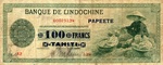 Tahiti, 100 Franc, P-0017b