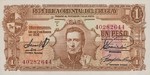 Uruguay, 1 Peso, P-0035b Sign.1
