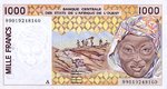 West African States, 1,000 Franc, P-0111Ai