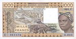West African States, 1,000 Franc, P-0307Cb