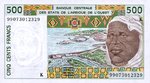 West African States, 500 Franc, P-0710Kj