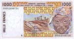 West African States, 1,000 Franc, P-0911Sc