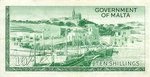 Malta, 10 Shilling, P-0025