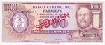 Paraguay, 1,000 Guarani, CS-0001