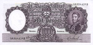 Argentina, 1,000 Peso, P279b