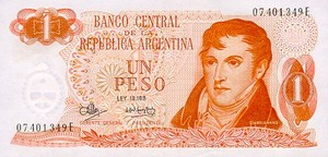 Argentina, 1 Peso, P287 Sign.2