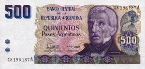 Argentina, 500 Peso Argentino, P316a