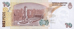 Argentina, 10 Peso, P354 E