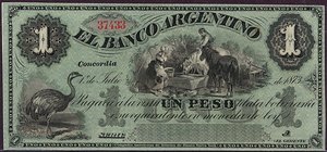Argentina, 1 Peso Plata Boliviana, S1459