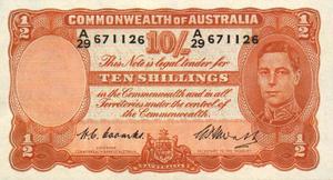 Australia, 10 Shilling, P25c