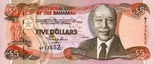 Bahamas, 5 Dollar, P63b
