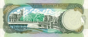 Barbados, 5 Dollar, P61