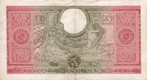 Belgium, 100 Franc, P123