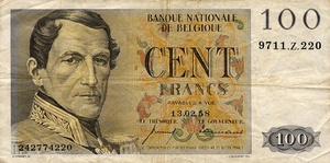 Belgium, 100 Franc, P129c