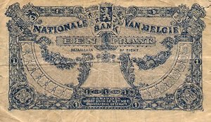 Belgium, 1 Franc, P92
