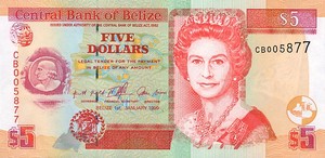 Belize, 5 Dollar, P61a