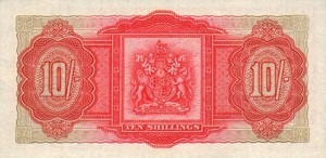 Bermuda, 10 Shilling, P19a