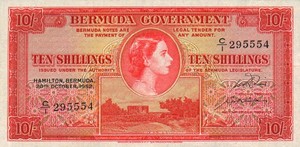 Bermuda, 10 Shilling, P19a