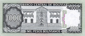 Bolivia, 1,000 Peso Boliviano, P167r