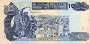 Bolivia, 10 Boliviano, P218