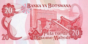 Botswana, 20 Pula, P21a