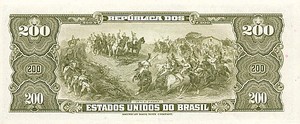 Brazil, 200 Cruzeiro, P171c