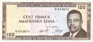 Burundi, 100 Franc, P23b