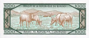 Burundi, 1,000 Franc, P31d v3