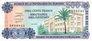 Burundi, 500 Franc, P34a