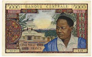 Cameroon, 5,000 Franc, P9