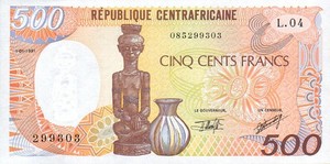 Central African Republic, 500 Franc, P14d