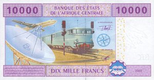 Central African States, 10,000 Franc, P210U