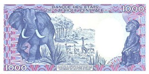 Chad, 1,000 Franc, P10
