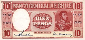 Chile, 10 Peso, P120 Sign.2