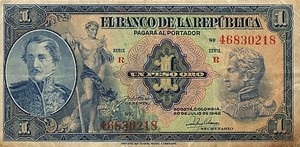 Colombia, 1 Peso Oro, P380c