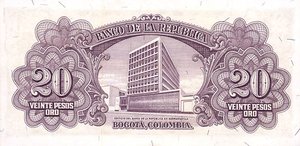 Colombia, 20 Peso Oro, P401b