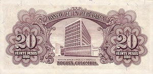 Colombia, 20 Peso, P401c v1
