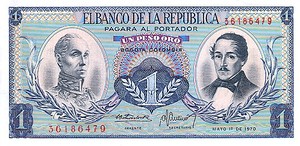 Colombia, 1 Peso, P404e v1