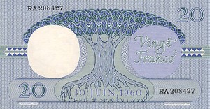 Congo Democratic Republic, 20 Franc, P4a