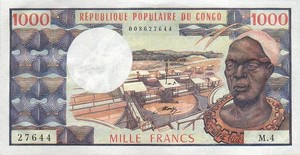 Congo Republic, 1,000 Franc, P3b