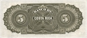 Costa Rica, 5 Peso, S163r1