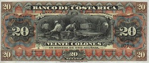 Costa Rica, 20 Colones, S175r