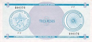 Cuba, 3 Peso, FX12