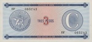 Cuba, 3 Peso, FX20