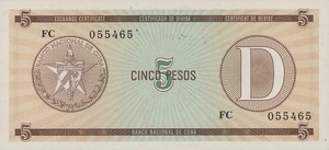 Cuba, 5 Peso, FX34