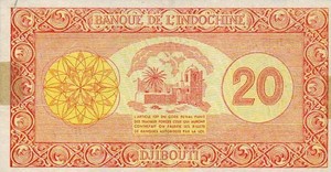 French Somaliland, 20 Franc, P15